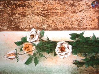 018 - Eppure brilleranno da qualche parte le Rose - cm. 50x70 - Litografia (Lithography)